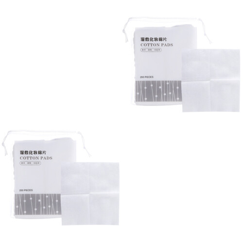2Pcs Hydropathic Stretchable Facial Cotton Pads 2