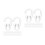 100 Pcs Clear Curtain Track Hooks Transparent Ceiling Connector 7