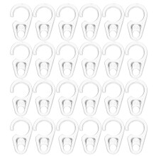 100 Pcs Clear Curtain Track Hooks Transparent Ceiling Connector