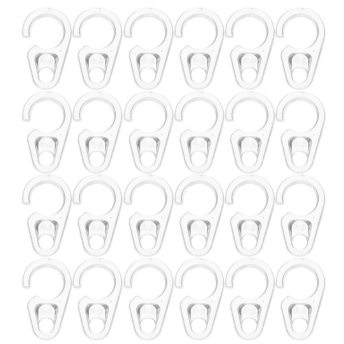 100 Pcs Clear Curtain Track Hooks Transparent Ceiling Connector