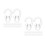 100 Pcs Clear Curtain Track Hooks Transparent Ceiling Connector 9