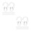 100 Pcs Clear Curtain Track Hooks Transparent Ceiling Connector 6