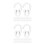 100 Pcs Clear Curtain Track Hooks Transparent Ceiling Connector 8
