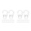 100 Pcs Clear Curtain Track Hooks Transparent Ceiling Connector 10