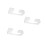 3Pcs Acrylic Wall Hat Holder For Baseball Caps Display Rack 5