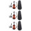 3 Sets Small Wood Violin Model Realistic Studio Photo Prop 8