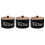 3Pcs Round Wooden Laundry Beads Storage Container With Lid Organizer 9
