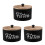 3Pcs Round Wooden Laundry Beads Storage Container With Lid Organizer 4