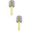 2Pcs Multifunctional Small Plastic Pet Food Spoon Mini Spatula Scoop 9