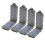5Pcs 16 Grids Kunststoff Angeln Lagerung Box 3
