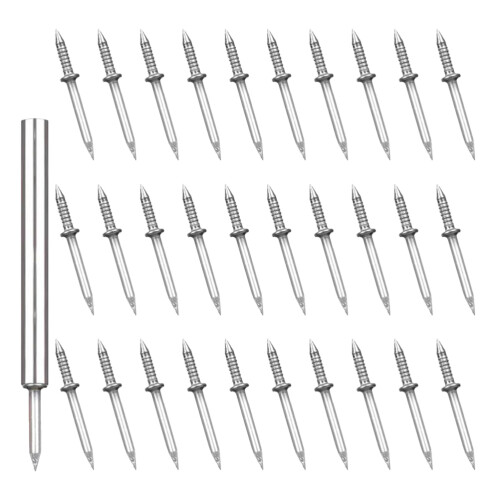 2 Sets Seamless Double Head Nails For Picture And Trim 1