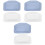 6 Pcs Bathtub Pillows Comfortable Head Rest 3