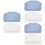 6 Pcs Bathtub Pillows Comfortable Head Rest 6
