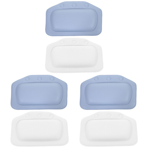 6 Pcs Bathtub Pillows Comfortable Head Rest 1