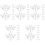 50 Pcs Clear Acrylic Corner Brackets With Screws 5