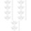 50 Pcs Clear Acrylic Corner Brackets With Screws 9