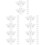 50 Pcs Clear Acrylic Corner Brackets With Screws 8