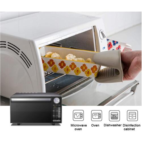 Baking Dish Ceramic Roasting Pan For Lasagna Rectangular Bakeware With Handle Oven Safe Color B 1