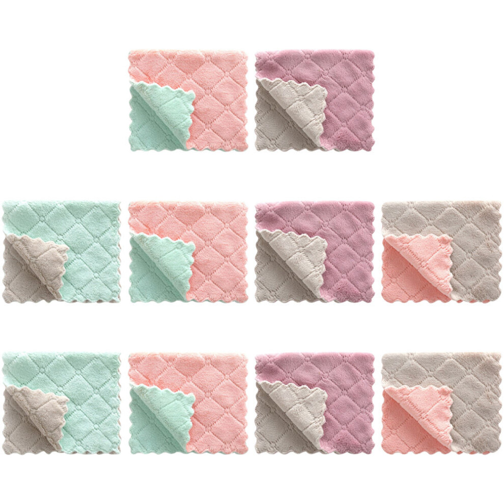 20 Pcs Double-Sided Coral Fleece For Kitchen And Dishes-image-OPC-PKYRFW7-NEW