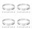 20 Pcs Aluminum Cup Ring Heat Resistant Sealing Machine Accessory 5