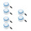 6 Pcs Replacement Baby Walker Wheels Universal Plastic Rubber 9