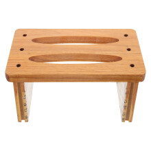 2Pcs Heavy Duty Wooden Bathroom Step Stool Nonslip Foot Stool