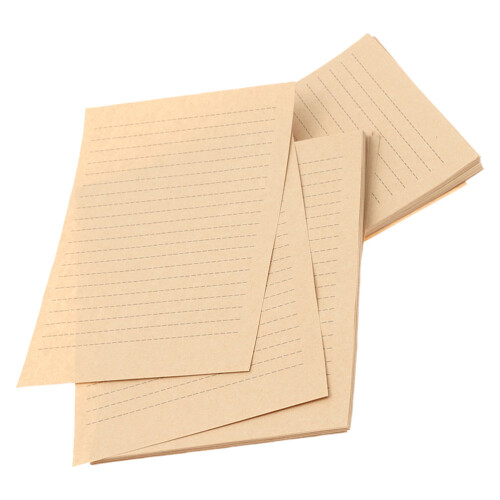 150 Sheets Vintage Kraft Lined Writing Paper A5 For Calligraphy 2