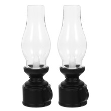 8 Pcs Led Vintage Kerosene Lamp Camping Outdoor Flickering Flame