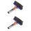 2Pièces Tête Acier Aluminium Pour Murs Argent 7