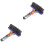 2Pièces Tête Acier Aluminium Pour Murs Argent 5