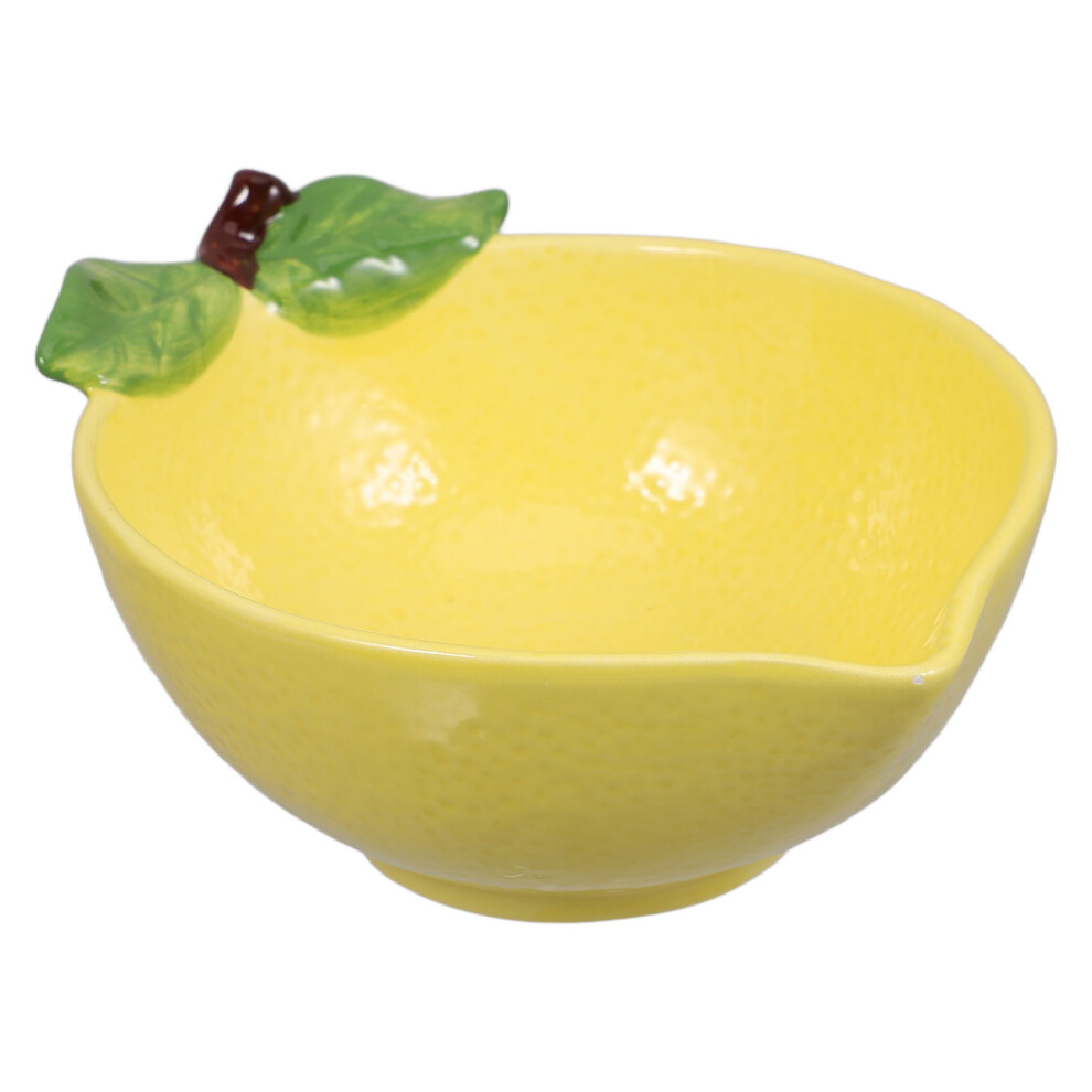 2Pcs Lemon Shape Ceramic Salad Dessert Fruit Bowl Multi-Use Container-image-OPC-PKYRGQZ-NEW