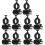 10 Pcs Hard Hat Flashlight Holder Mount Clip Portable Fixing 8
