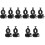 10 Pcs Hard Hat Flashlight Holder Mount Clip Portable Fixing 5