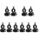 10 Pcs Hard Hat Flashlight Holder Mount Clip Portable Fixing 4