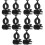 10 Pcs Hard Hat Flashlight Holder Mount Clip Portable Fixing 9
