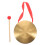 2Pcs Chinese Traditional Gong With Hammer Mallet And Hanging String 1
