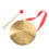 2Pcs Chinese Traditional Gong With Hammer Mallet And Hanging String 2