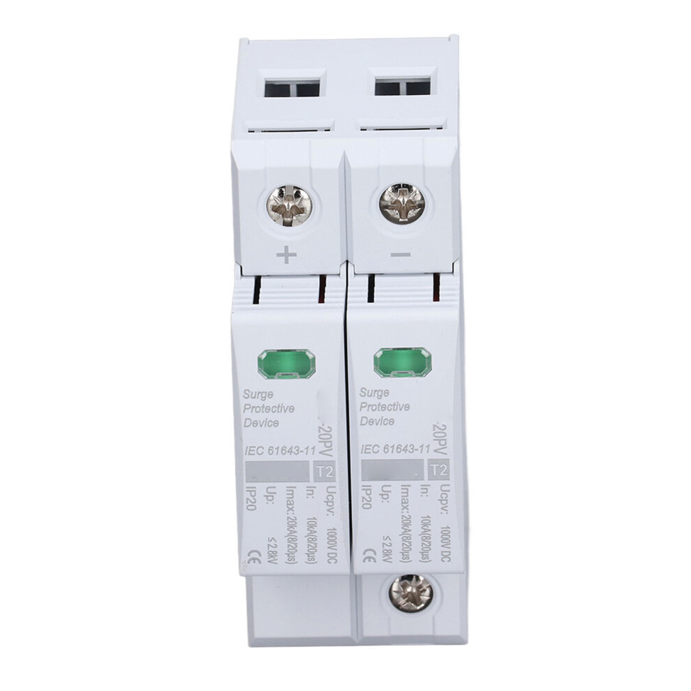 Solar Pv Surge Protector 2P 10-20Ka 35Mm Din Rail Photovoltaic Surge Protection 4641352280489