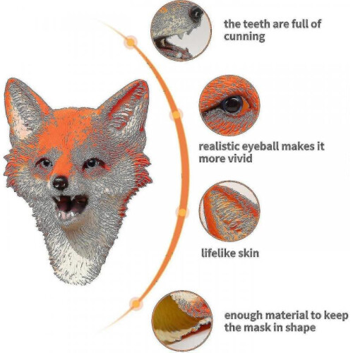 Fox Mask - Halloween Latex Animal Head Mask - DSW 2