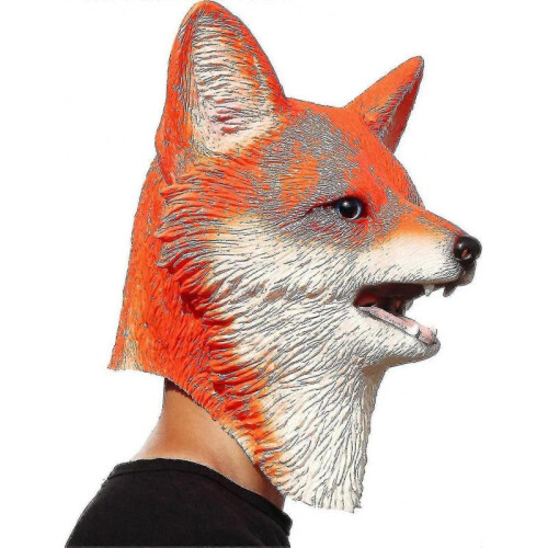 Fox Mask - Halloween Latex Animal Head Mask - DSW