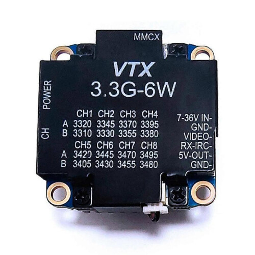 3.3G 6W VTX Transmitter Module 16CH for FPV Long Range Racing Drone 2