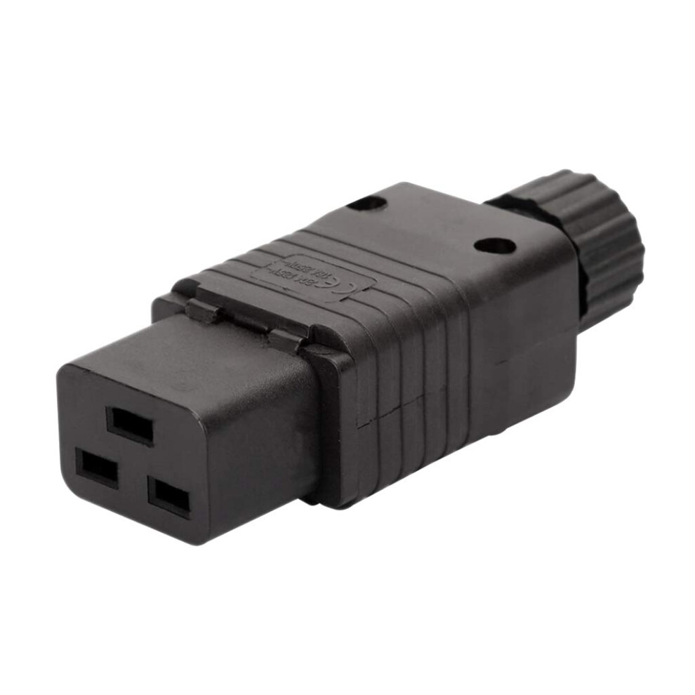 Iec 320 C19 Rewirable Socket, 16A/20A Iec 60320 Power Cord Inlet, Front-Mount C19 Connector 9354506167882