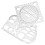 2Pcs Multifunctional Geometric Ruler Plastic Drafting Tool For Students 11