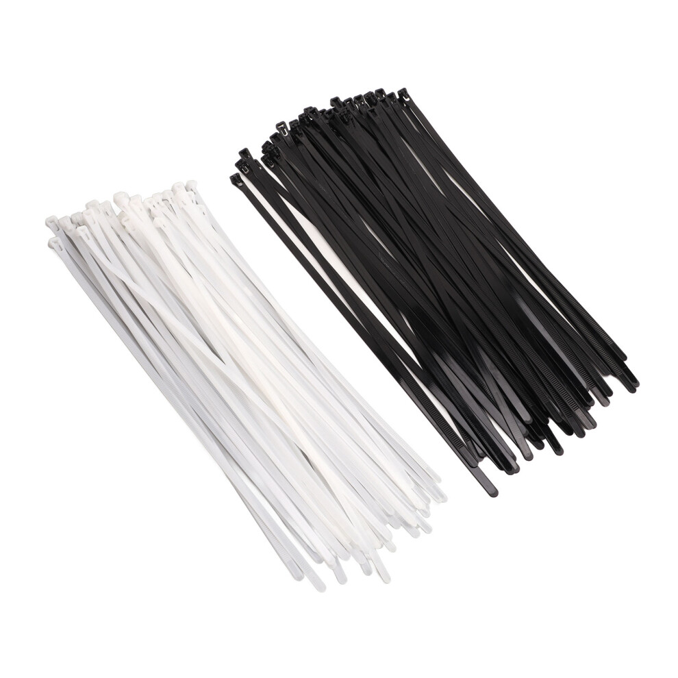 100Pcs Reusable Nylon Zip Cable Ties 15.6In Adjustable Outdoor Home 4021352285538