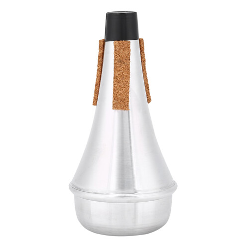 Aluminium Trumpet Practice Mute with Cork Strip Lightweight Durable Accessory 1