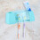 Blue Plastic Toothbrush Holder Storage Box Organizer, 22x7x8.5cm 3