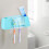 Blue Plastic Toothbrush Holder Storage Box Organizer, 22x7x8.5cm 5