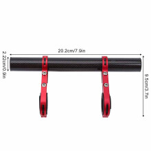 Red Bicycle Handlebar Extension Mount for Light & Speedometer
