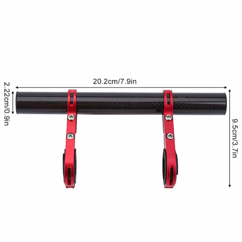 Red Bicycle Handlebar Extension Mount for Light & Speedometer