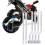 Heavy-Duty Saddlebag Support Kit for Motorcycles - Silver Finish 12